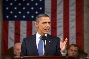 President Barack Obama giving the 2011 State of the Union address at the U.S. Capitol in Washington, D.C.