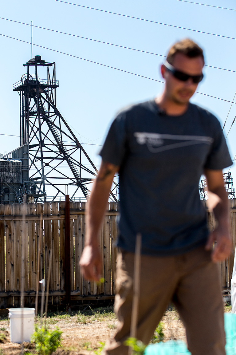 Mark Gibbons Jr.'s, whose medical dispensary overlooks an old mine headframe in the historic uptown district of Butte.